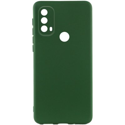 Чохол Silicone Cover Lakshmi Full Camera (A) для Motorola Moto E40 Зелений / Dark green (272144) 272144 фото