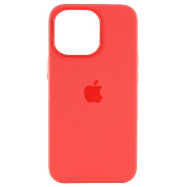 Чохол Silicone case (AAA) full with Magsafe для Apple iPhone 15 Pro Max (6.7") Червоний / Guava (265992) 265992 фото