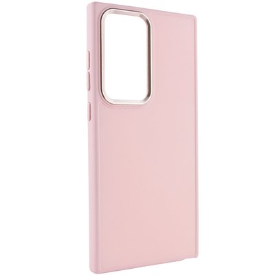 TPU чохол Bonbon Metal Style для для Samsung Galaxy S24 Ultra Рожевий / Light pink (269941) 269941 фото