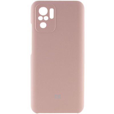 Чохол Silicone Cover Full Camera (AAA) для Xiaomi Redmi Note 10 Рожевий / Pink Sand (184678) 184678 фото