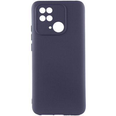 Чохол Silicone Cover Lakshmi Full Camera (AAA) для Xiaomi Redmi 10C Сірий / Dark Gray (264033) 264033 фото
