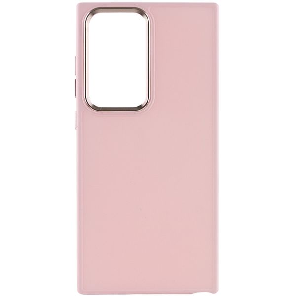 TPU чохол Bonbon Metal Style для для Samsung Galaxy S24 Ultra Рожевий / Light pink (269941) 269941 фото