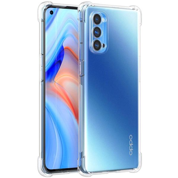 TPU чехол GETMAN Ease logo усиленные углы Full Camera для Oppo Reno 4 Pro 5G Бесцветный (прозрачный) (283253) 283253 фото