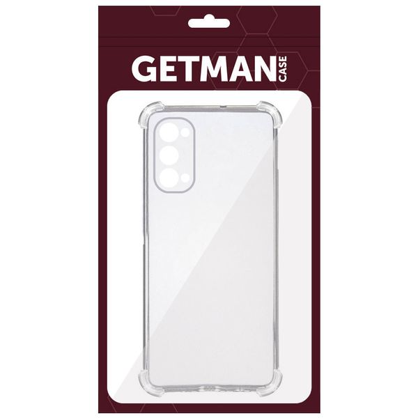 TPU чехол GETMAN Ease logo усиленные углы Full Camera для Oppo Reno 4 Pro 5G Бесцветный (прозрачный) (283253) 283253 фото