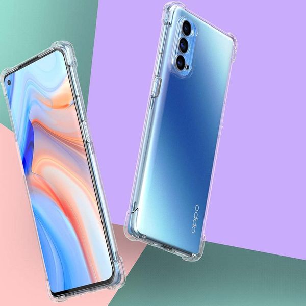 TPU чохол GETMAN Ease logo посилені кути Full Camera для Oppo Reno 4 Pro 5G Безбарвний (прозорий) (283253) 283253 фото