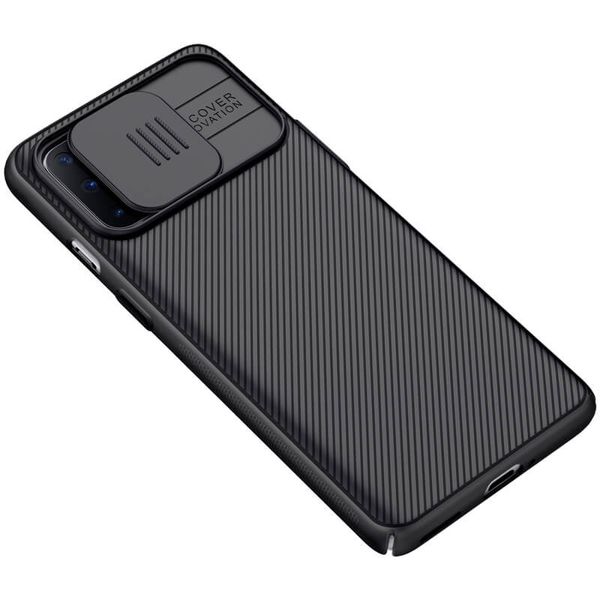 Карбонова накладка Nillkin Camshield (зі шторкою для камери) для OnePlus 8T Чорний / Black (159639) 159639 фото