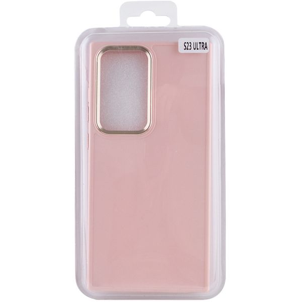 TPU чохол Bonbon Metal Style для для Samsung Galaxy S24 Ultra Рожевий / Light pink (269941) 269941 фото