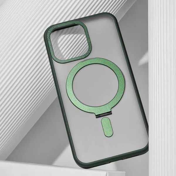 TPU+PC чохол WAVE Attraction case with Magnetic Safe для Apple iPhone 12 Pro Green (264862) 264862 фото