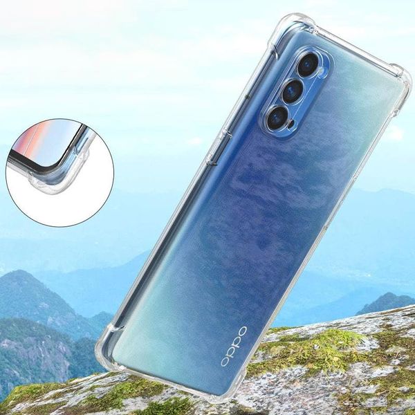 TPU чохол GETMAN Ease logo посилені кути Full Camera для Oppo Reno 4 Pro 5G Безбарвний (прозорий) (283253) 283253 фото