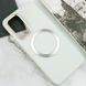 TPU чохол Bonbon Metal Style with MagSafe для OnePlus 9 Білий / White (258522) 258522 фото 5