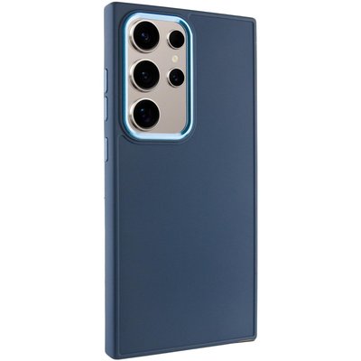 TPU чохол Bonbon Metal Style для для Samsung Galaxy S24 Ultra Синій / Cosmos blue (269942) 269942 фото