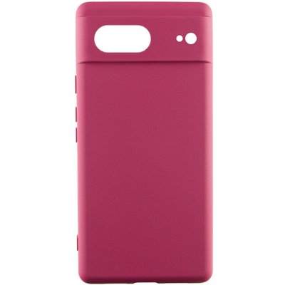 Чохол Silicone Cover Lakshmi Full Camera (AAA) для Google Pixel 7 Бордовий / Plum (263639) 263639 фото