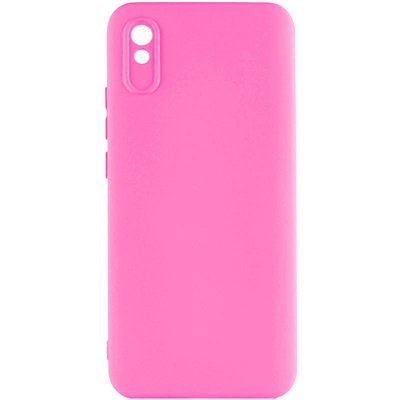 Чохол Silicone Cover Lakshmi Full Camera (AAA) для Xiaomi Redmi 9A Рожевий / Barbie pink (264045) 264045 фото