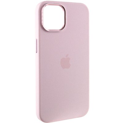 Чохол Silicone Case Metal Buttons (AA) для Apple iPhone 14 (6.1") Рожевий / Chalk Pink (256192) 256192 фото
