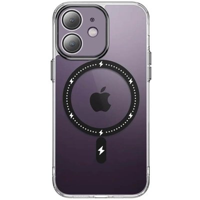 Чохол TPU+PC Colorful with MagSafe для Apple iPhone 12 Black (255363) 255363 фото