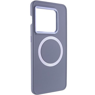 TPU чохол Bonbon Metal Style with MagSafe для OnePlus 10 Pro Сірий / Lavender (258516) 258516 фото