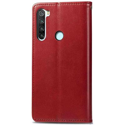 Шкіряний чохол книжка GETMAN Gallant (PU) для Xiaomi Redmi Note 8T Червоний (128806) 128806 фото