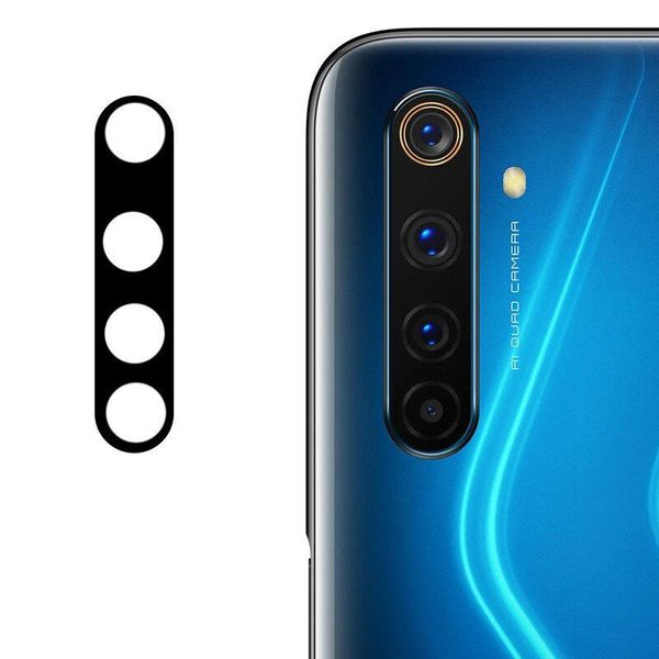 Гнучке ультратонке скло Epic на камеру для Realme 6 Чорний (165441) 165441 фото