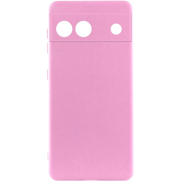 Чохол Silicone Cover Lakshmi Full Camera (A) для Google Pixel 6a Рожевий / Pink (263371) 263371 фото