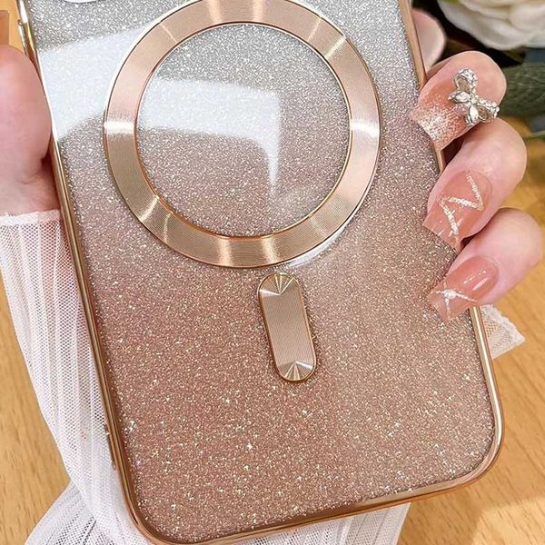 TPU чохол Delight case with MagSafe з захисними лінзами на камеру для Apple iPhone 13 mini (5.4") Золотий / Gold (261358) 261358 фото