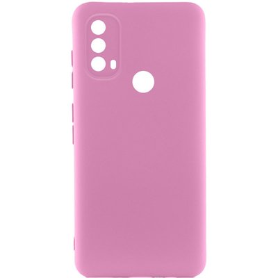 Чохол Silicone Cover Lakshmi Full Camera (A) для Motorola Moto E40 Рожевий / Pink (272148) 272148 фото