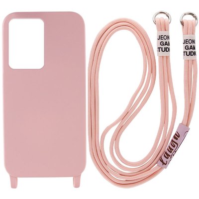 Чохол Cord case з довгим кольоровим ремінцем для Samsung Galaxy S20 Ultra Рожевий / Pink Sand (225066) 225066 фото