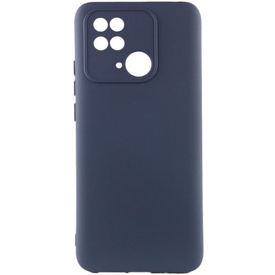 Чохол Silicone Cover Lakshmi Full Camera (AAA) для Xiaomi Redmi 10C Темно-синій / Midnight blue (264035) 264035 фото