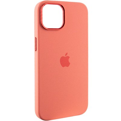Чохол Silicone Case Metal Buttons (AA) для Apple iPhone 14 (6.1") Рожевий / Pink Pomelo (256193) 256193 фото