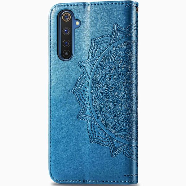 Шкіряний чохол (книжка) Art Case з візитницею для Realme 6 Синій (127816) 127816 фото