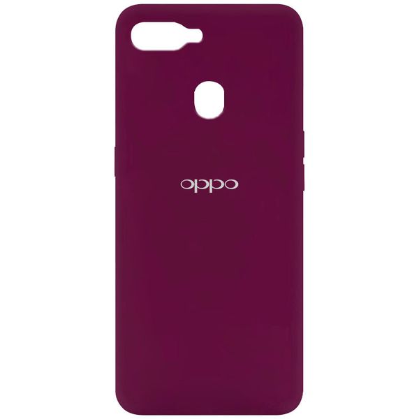 Чохол Silicone Cover My Color Full Protective (A) для Oppo A5s Бордовий / Marsala (137879) 137879 фото