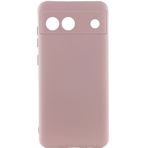 Чохол Silicone Cover Lakshmi Full Camera (A) для Google Pixel 6a Рожевий / Pink Sand (263372) 263372 фото