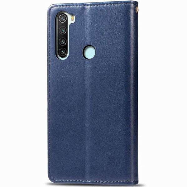 Шкіряний чохол книжка GETMAN Gallant (PU) для Xiaomi Redmi Note 8T Синій (128807) 128807 фото