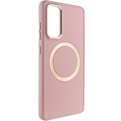 TPU чохол Bonbon Metal Style with MagSafe для Samsung Galaxy S22 Рожевий / Light Pink (258606) 258606 фото