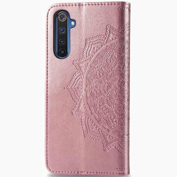 Кожаный чехол (книжка) Art Case с визитницей для Realme 6 Розовый (127814) 127814 фото