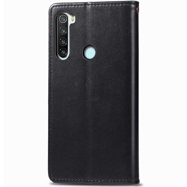 Шкіряний чохол книжка GETMAN Gallant (PU) для Xiaomi Redmi Note 8T Чорний (128808) 128808 фото