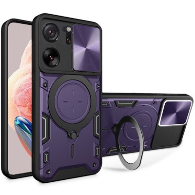 Ударопрочный чехол Bracket case with Magnetic для Xiaomi 13T / 13T Pro Purple (279540) 279540 фото
