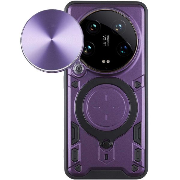 Удароміцний чохол Bracket case with Magnetic для Xiaomi 14 Ultra Purple (280185) 280185 фото