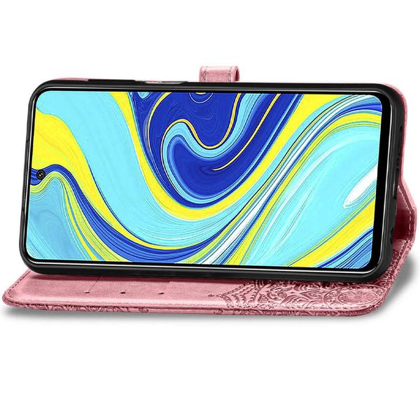 Шкіряний чохол (книжка) Art Case з візитницею для Realme 6 Pro Рожевий (127821) 127821 фото