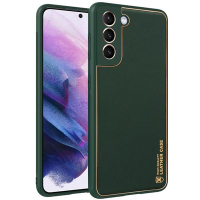 Шкіряний чохол Xshield для Samsung Galaxy S21+ Зелений / Army Green (261730) 261730 фото