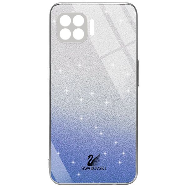 TPU+Glass чохол Swarovski Full Camera для Oppo A73 Синій (181337) 181337 фото