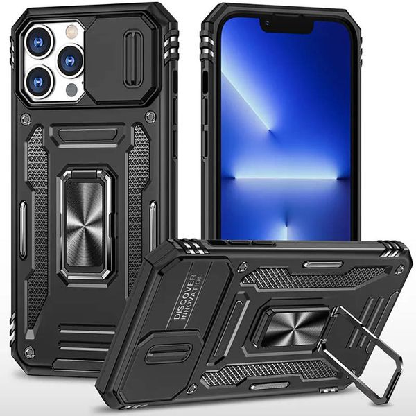 Удароміцний чохол Camshield Army Ring для Apple iPhone 11 Pro Max (6.5") Чорний / Black (268451) 268451 фото